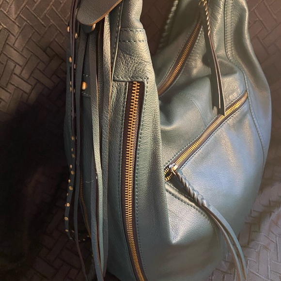 OrYANY Soft Nappa Leather Hobo Bag Purse- Michelle (Marine Blue) - Picture 5 of 6